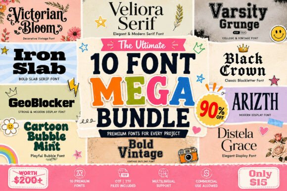 All-in-One Mega Bundle: A Complete Typography Solution