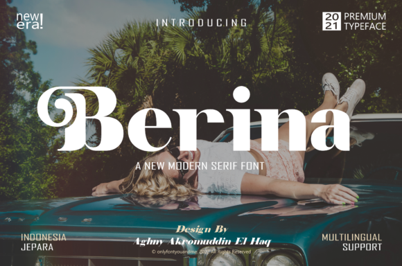 Berina: A Modern Serif for Fashion and Editorial Design