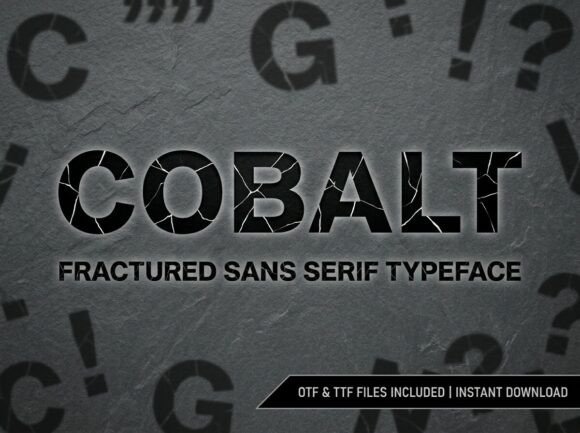 Cobalt: A Bold Display Font for Headlines & Logos