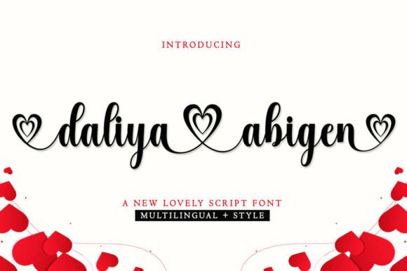 Daliya Abigen: A Script Font That Blends Charm with Practicality