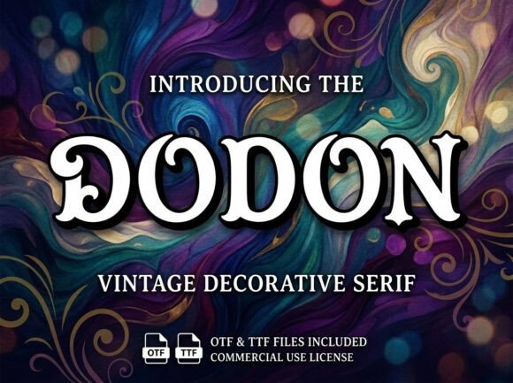Dodon: A Vintage Serif for Modern Fantasy Branding