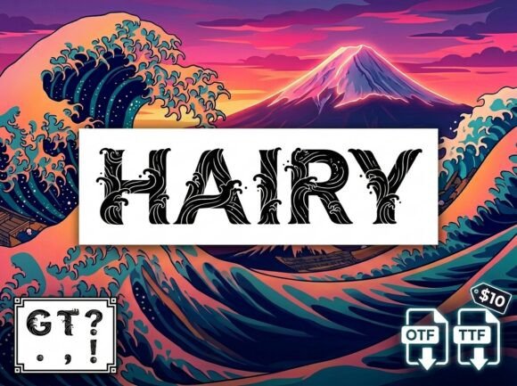 Hairy: A Display Typeface for Bold Branding