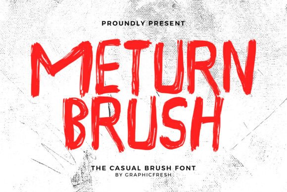 Meturn: The Casual Brush Font for Approachable Design