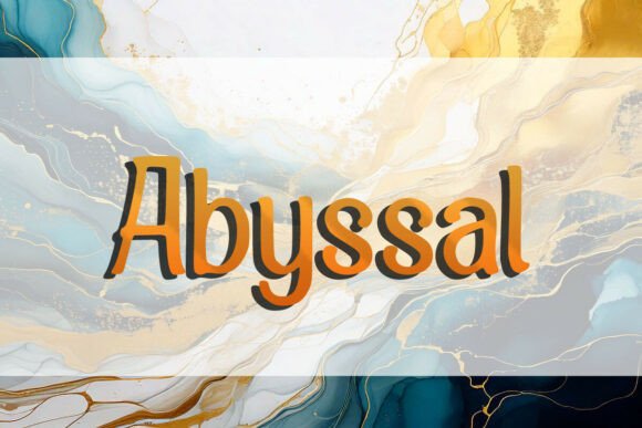 Plunge into Depth: The Abyssal Display Font
