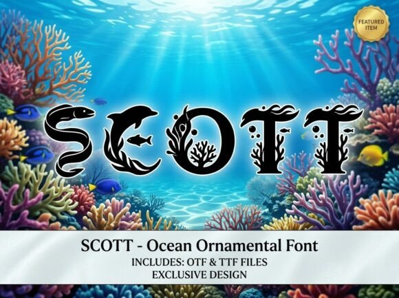 Scott: A Decorative Font That Demands Attention