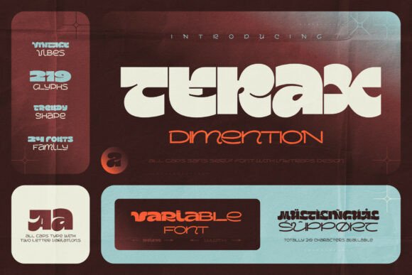 Terax Dimention: The Display Font Bridging Vintage Soul and Modern Edge